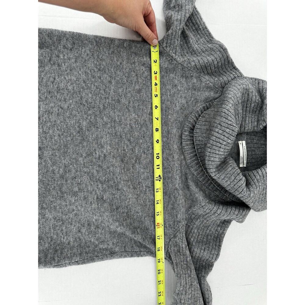 Anthropologie Sweater Sz M Cowlneck Ribbbed Oversized Grey Paloma Balloon Sleeve - Picture 10 of 12